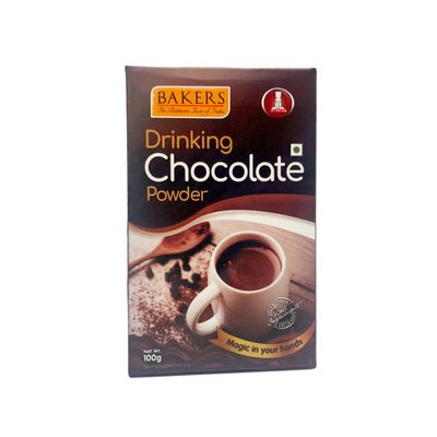 BAKERS Drinking Chocolate Powder | Authentic Taste| Perfect for Kids & Adults Pack of 6 (100 gm x 6) I Ready in 2 minutes I Thick & Chocolatey Drink | Enjoy Hot or Cold