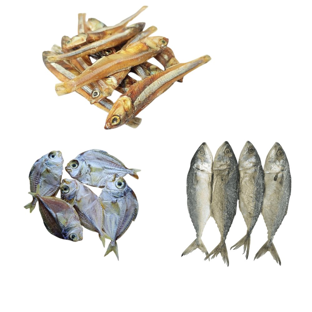 AL-Haqq - Anchovy | Nethili + Silver Belly | Mullan + Mackerel | Ayala Combo (900 Grams)