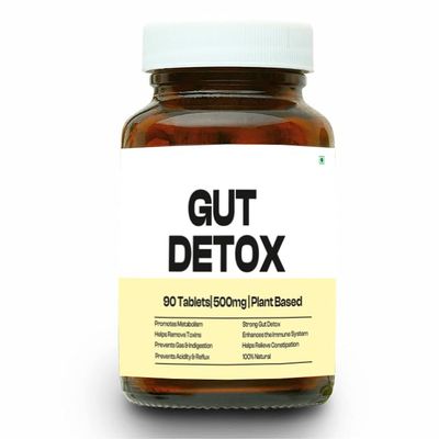 Gut Detox 90tablets |Prebiotics&Probiotics-Promotes Healthy Gut |Helps With Acidity,Digestion,Constipation&Bloating|No Preservatives|