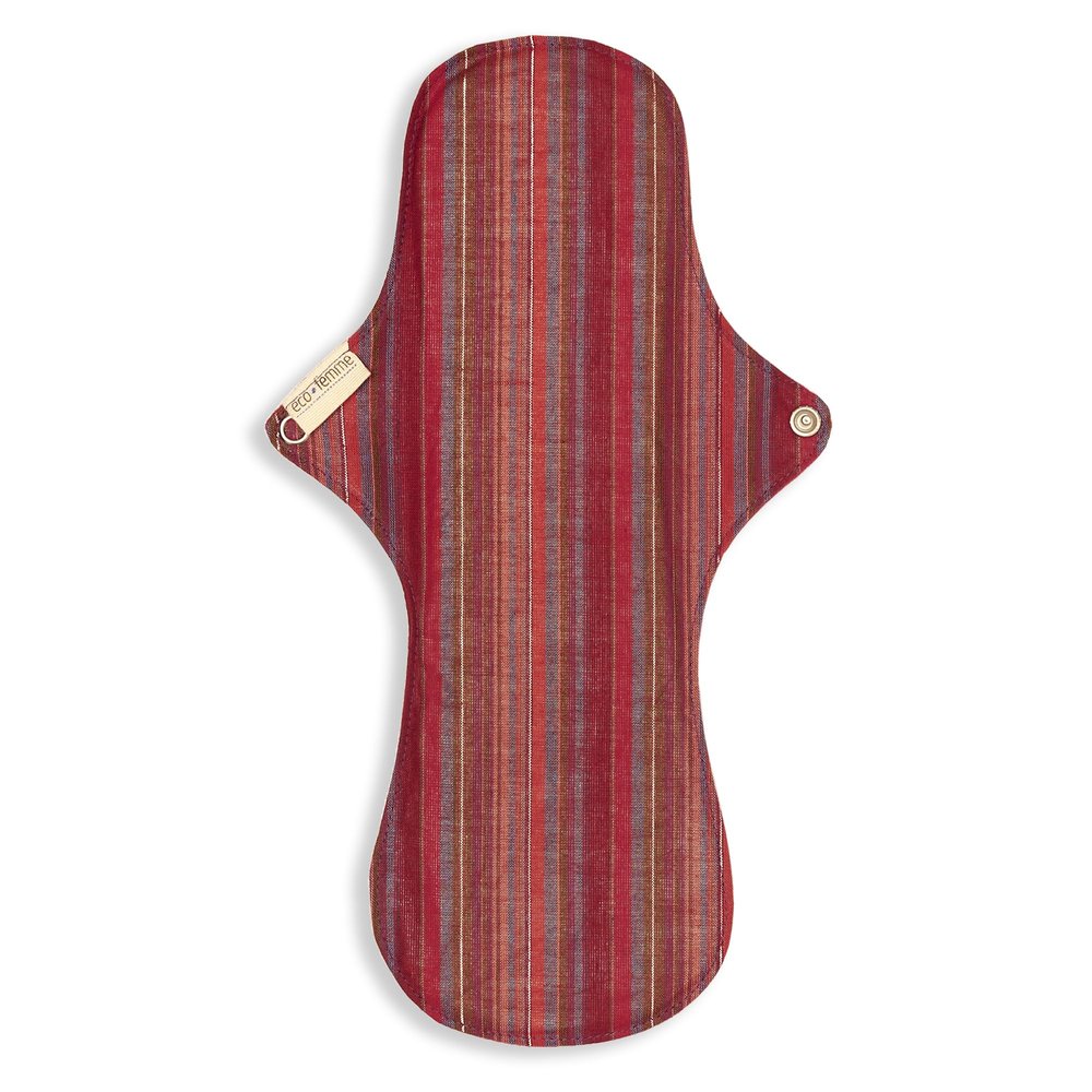 Eco Femme Night Pad | Reusable Sanitary Cloth Pad | GOTS Certified Organic Cotton | with leak proof | lasts upto 75-100 washes | Heavy Flow (Vibrant Range)