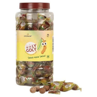 Creando OOLY GOLY Imli Candy, Khatti Meethi Imly, Digestive Tamarind Candy, Made with Real Imli, Pack of 130 pieces