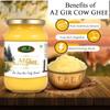 A2 Desi Cow Ghee 500ML | Glass Jar | Bilona Method | Curd-Churned |Pure, Natural & Healthy | Lab Tested A2 ghee view 3