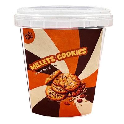 NutPure Millet Cookies- 180gm | 100% Natural Multigrain Cookies | Healthy Ragi Biscuits - Pack of 1