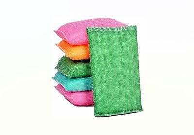 GOKULESS MART Non-Scratch Multi Colour Kitchen Utensil Scrubber Pad, Set of 12 Piece, Multi-Use & Foam Pad Sponge Scourer for Dish, Utensils All Type Washing