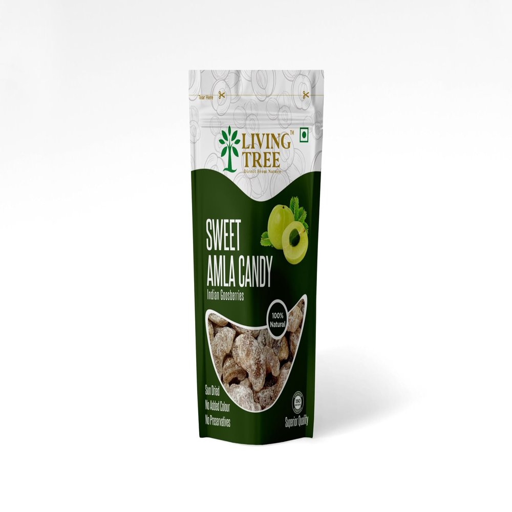 Living Tree Sweet Amla Candy, 250gm (Pack of 1)