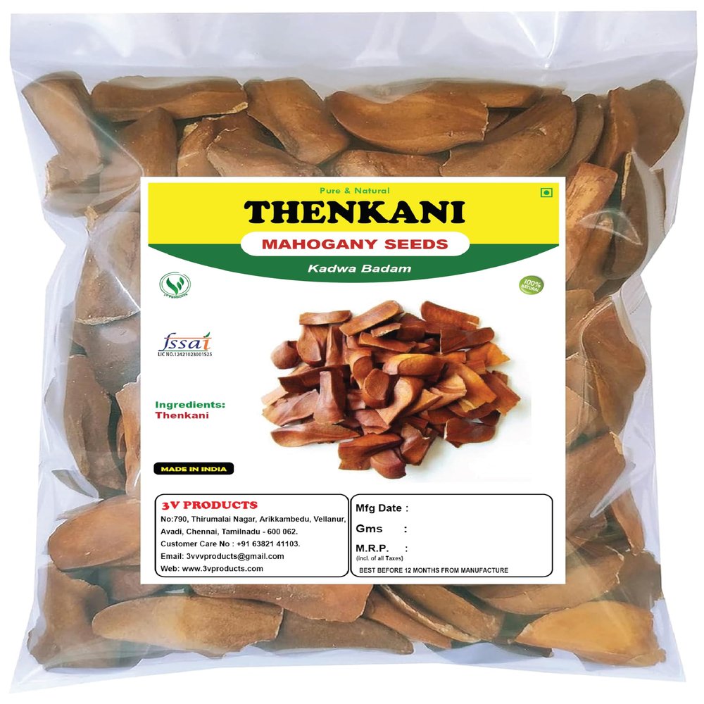 3V PRODUCTS Thenkani - Pack of 2x50g - Mahogany | Swietenia Macrophyll | Kadwa Badam