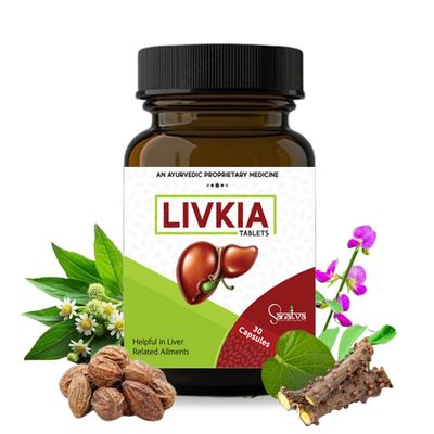SANATVA LIVKIA 30 Tablates for liver detox | Appetite Booster | Support Liver Function