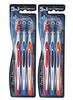Adult Fresh Moments Manual Toothbrush (Pack Of 2) Ultra Soft Toothbrush (3 Toothbrushes),Multicolour view 1