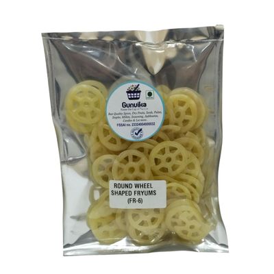 Gunvika Bat Shape Fingers fryums Papad Ready to Fry with Chat Masala (400)