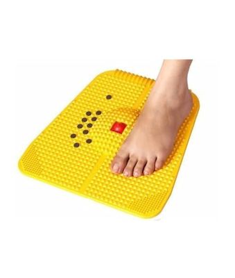 ACS Prime Acupressure Foot Magnetic Massager Mat For Blood Circulation Stress Pain Relif Mat For Men Women (Yellow)