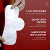 Avni - Disposable Cotton Panty Liner | 20 count (Pack of 4) | 24 Hours Protection | Extra Long Coverage | Ultra Thin Layer | Anti - Slip Curved Design | MultiPurpose Use view 4