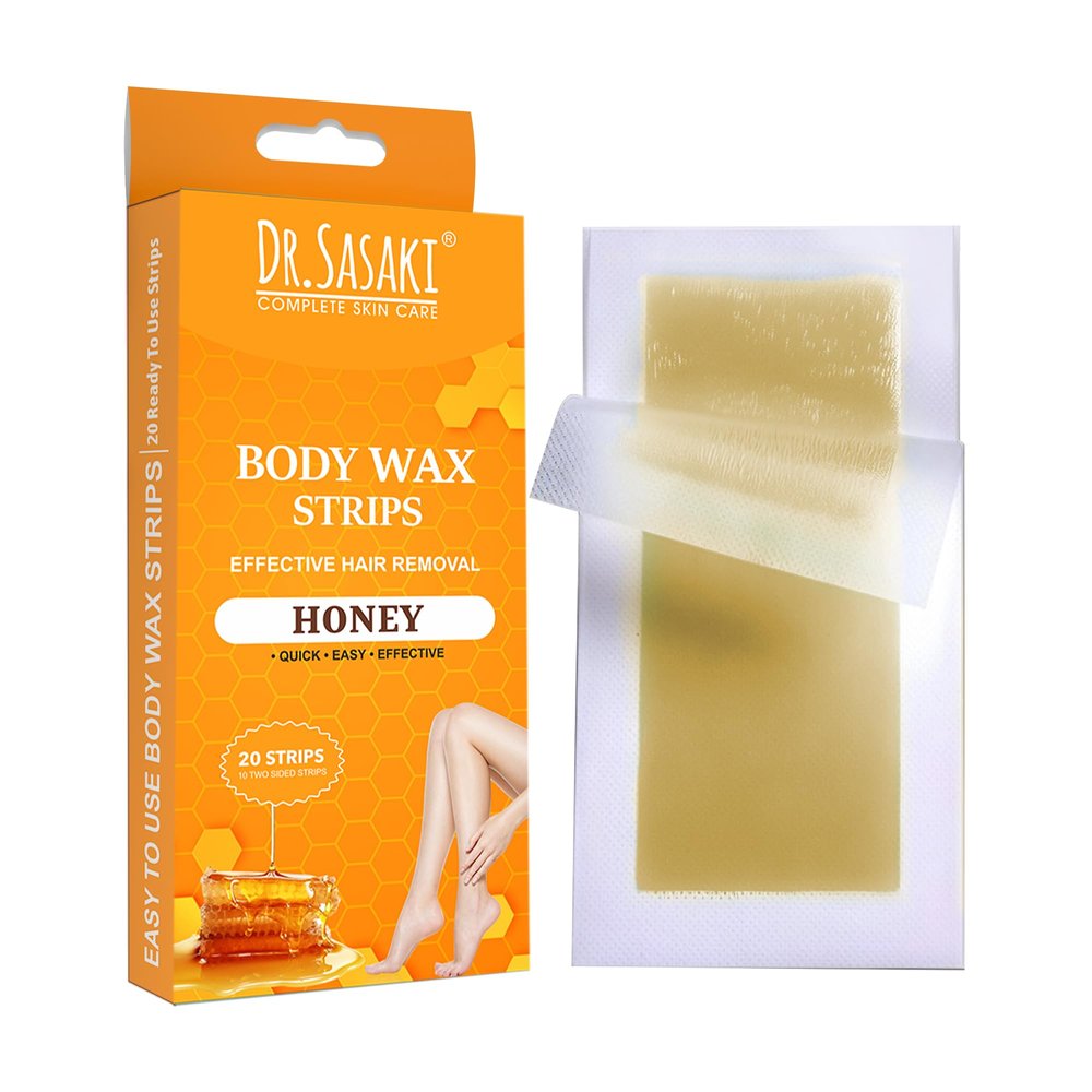 Dr.Sasaki Complete Skin Care Facial & Body Wax Strip (Body Wax, Honey)