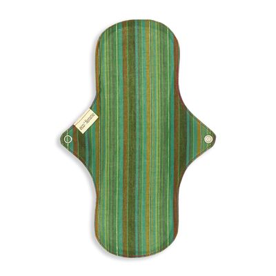 Eco Femme Day Pad Plus (Pack of 1) | Reusable Sanitary Cloth Pad | GOTS Certified Organic Cotton | with leak proof | Medium Flow | lasts upto 75-100 washes (Vibrant Range)