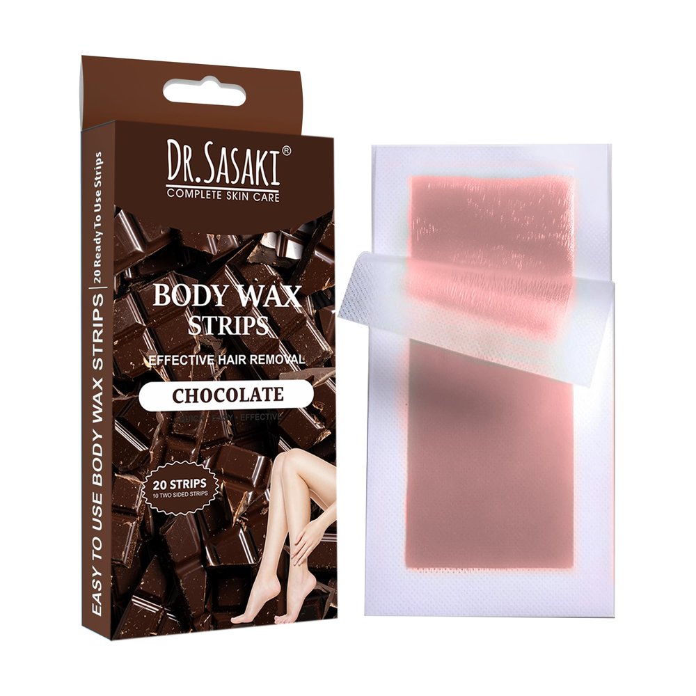 Dr.Sasaki Complete Skin Care Facial & Body Wax Strip (Body Wax, Chocolate)