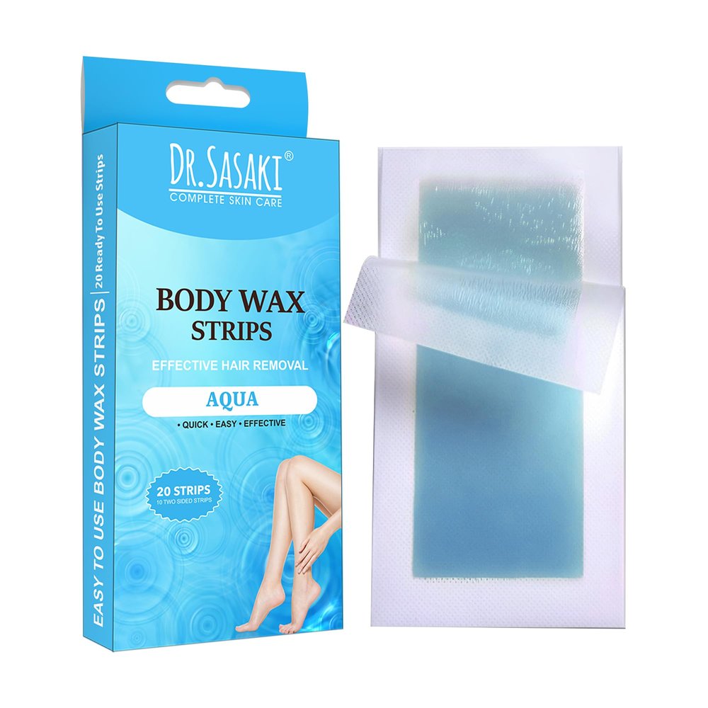 Dr.Sasaki Complete Skin Care Facial & Body Wax Strip (Body Wax, Aqua)
