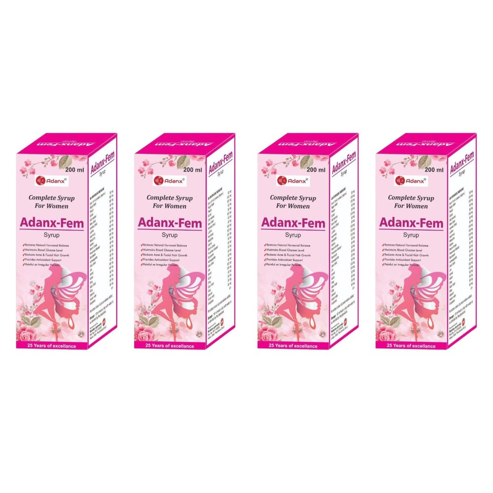 ADANX FEM | Complete Syrup For Women | 200 ML (Pack of 4)