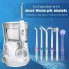 Oralphi Replacement Tips for Waterpik, Water Flosser Replacement Heads Parts for Waterpik Oral Irrigator (6 Tips Different & Storage Case Bundle) view 3