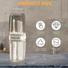 EOREA Portable Travel Toothbrush and Toothpaste Container - Ideal for Travel, Business Trips, Camping (Clear) view 2