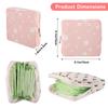 Abeillo Sanitary Napkin Storage Bags 3Pcs Menstrual Cup Pouches Nursing Pad Holder Tampon Bags Portable Period Bag Feminine Pouch for Girls view 2