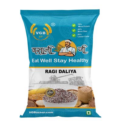 Vasani G Ragi Dalia | Finger Millet Porridge | Nachni Mandua Daliya | Kezhvaragu Kanji |Nagli | Bavto | Madua Cereal Porridge Broken Grain - 1 kg