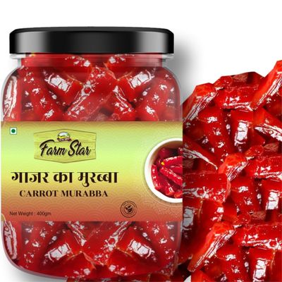 Carrot Marmalade Made With Rock Sugar & Honey - Gajar Ka Murabba -400gm