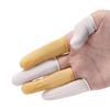DISHIVA 50 Pcs White & 50 Pcs Yellow Anti-Static ESD Latex Finger Cots, Reusable Rubber Fingertips Protective Finger Gloves view 2