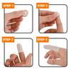 DISHIVA 50 Pcs White & 50 Pcs Yellow Anti-Static ESD Latex Finger Cots, Reusable Rubber Fingertips Protective Finger Gloves view 4