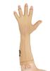 Dermapress Medical Compression Hand Glove upto Mid-fore Arm || Open Fingers || MODERATE COMPRESSION || COTTON || UNISEX || BURN Recovery Support || Control Swelling || (Small- Left Hand, Beige) view 1