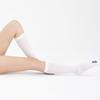 Medical Compression Anti Emblolism Stockings || Below Knee || DVT Prophylaxis || UNISEX || 18-21 mmhg || Improved Blood Circulation || Swollen, Tired & aching Legs solution || (Large, White) view 2