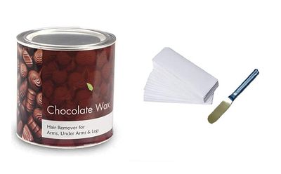 LRHAK Wax For Women Chocolate Wax Hair Removal For Legs, Arms, Underarms, Bikini At Home And Easy Wax For Salon Parlour And Home Use For women and Girls (WAX 600gm + 30 Strips + Knife)