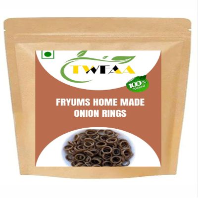 TWFAA Fryums Home made Onion rings | Grade A Quality | Onion Rings Ready-to-Fry Papads | (1 kg