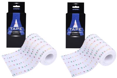 A-TAPE Breathable Self Adhesive Cohesive Bandage for Humans & Pets (Dogs, Cats, Birds)  (10 cm X 4.5 mtr, Pack of 2) (Multi Star)