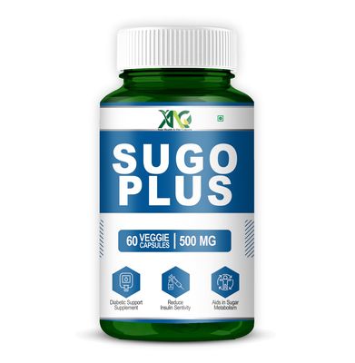 ANC Herbal Sugo Plus With Karela 120mg and Chirayata 100mg for Diabetes Control and Reduce Insulin Sentivity (60 Capsules)