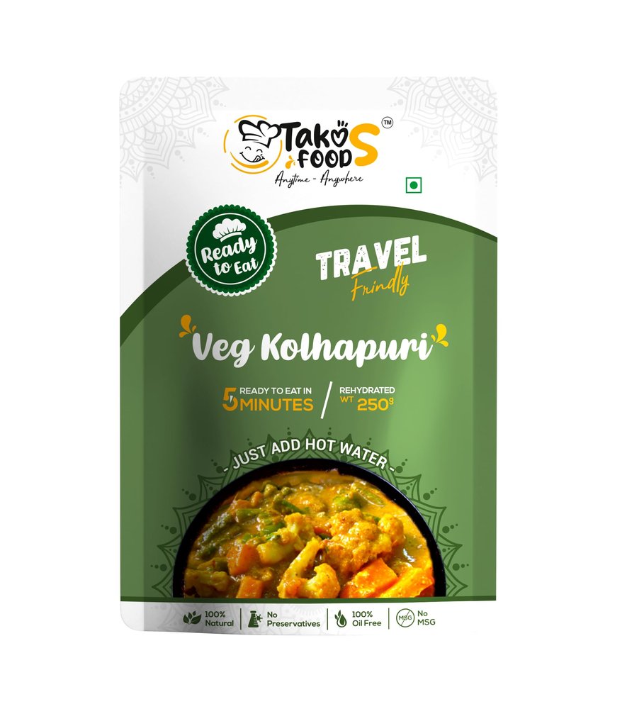 TAKOS FOODS Ready To Eat Veg Kolhapuri,250 Gm