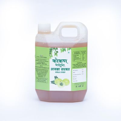 Amla syrup by Kokan Vasudha - Authentic Maharashtrian Taste (500ml) (1000ml)
