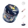 LOOM TREE Orthodontic Storage Box Waterproof Dustproof Durable Fake Teeth Denture Case Round Blue | Oral Care | Denture Care view 4