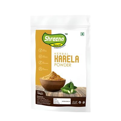 Shreena Herbal Karela Powder I Traditional Method Made Bitter Gourd Powder I Momordica Charantia I for Diabetes Care (100 gm)