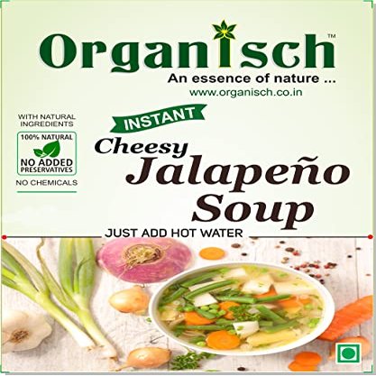 Organisch Cheesy Jalapeno Soup Instant Premix, 100% Natural Ingredients, No Added Preservatives, No Chemicals (1 kg)