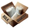 Bulk Quantity Biodegradable Paper Straws | 12MM Wide | 2000 Straws (1 Box) | White | for Thick Shakes and Bubble Tea (Boba Tea) view 1