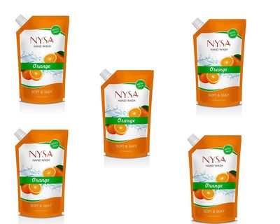 Nysa Handwash Orange(700ml) Pack Of 5