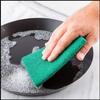 Heavy Duty Super Jumbo Nylon Green Scrub Brite Pad Multipurpose Long Lasting Stain Removal Scratch Proof Kitchen Utensil Scrubber for Dishwashing Bathroom Toilet Pack of 12 (6) view 3