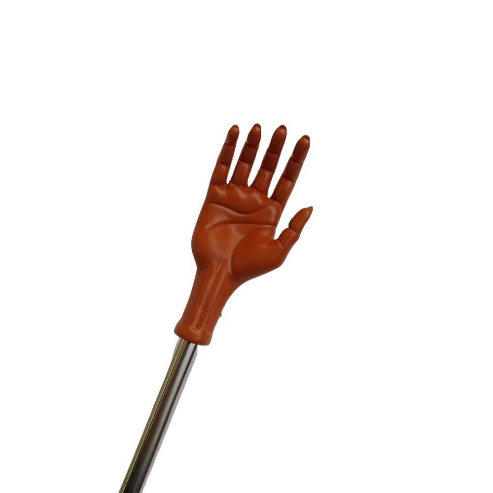 14 Inch Steel Pipe Stick Back Massager Back Scratcher, Khujli Stick for Men Women and Kids (Maroon)