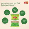 Pink Delight Unpolished Millet | Combo of Foxtail Millet (Kangni) and Raagi (Finger millet) | Natural Grains | High Protein & 100% More Fibre than Rice | 1 Kg (500 gm X Pack of 2) | Gluten-Free view 4