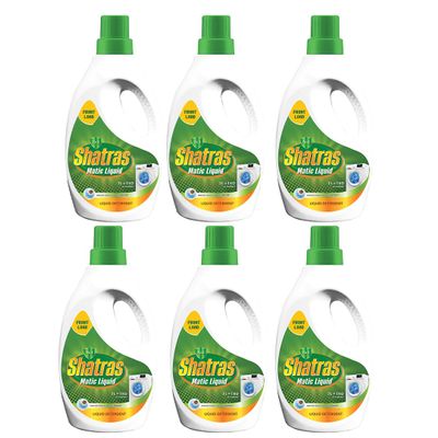 SHATRAS Front Load Washing Machine Matic Liquid Detergent | Specially designed for Tough Stain Removal on Laundry in Washing Machines (Green 6)