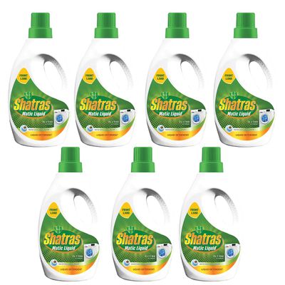 SHATRAS Front Load Washing Machine Matic Liquid Detergent | Specially designed for Tough Stain Removal on Laundry in Washing Machines (Green 7)