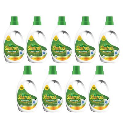 SHATRAS Front Load Washing Machine Matic Liquid Detergent | Specially designed for Tough Stain Removal on Laundry in Washing Machines (Green 9)