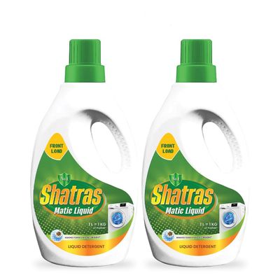 SHATRAS Front Load Washing Machine Matic Liquid Detergent | Specially designed for Tough Stain Removal on Laundry in Washing Machines (Green 2)