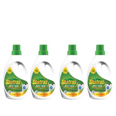 SHATRAS Front Load Washing Machine Matic Liquid Detergent | Specially designed for Tough Stain Removal on Laundry in Washing Machines (Green 4)