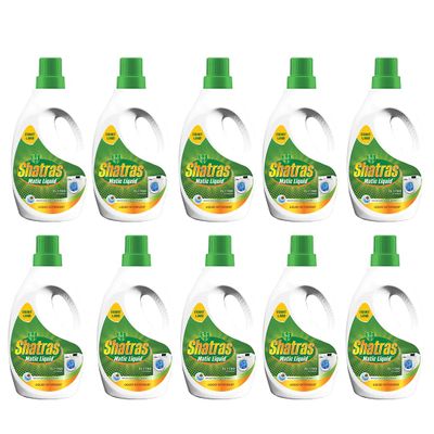 SHATRAS Front Load Washing Machine Matic Liquid Detergent | Specially designed for Tough Stain Removal on Laundry in Washing Machines (Green 10)