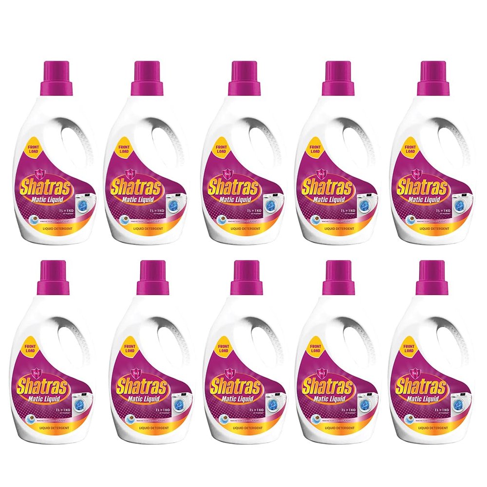 SHATRAS Matic Top Load Liquid Detergent | Stian Remover | 99.9% Germ Protection | Bio Stain Power & Ultra Color Care (Pink 10)